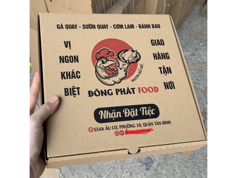 Hộp nắp gài đựng gà nướng